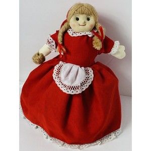 Vintage Alma's Designs Little Red Riding Hood /Grandma Topsy Turvy doll 2 in 1